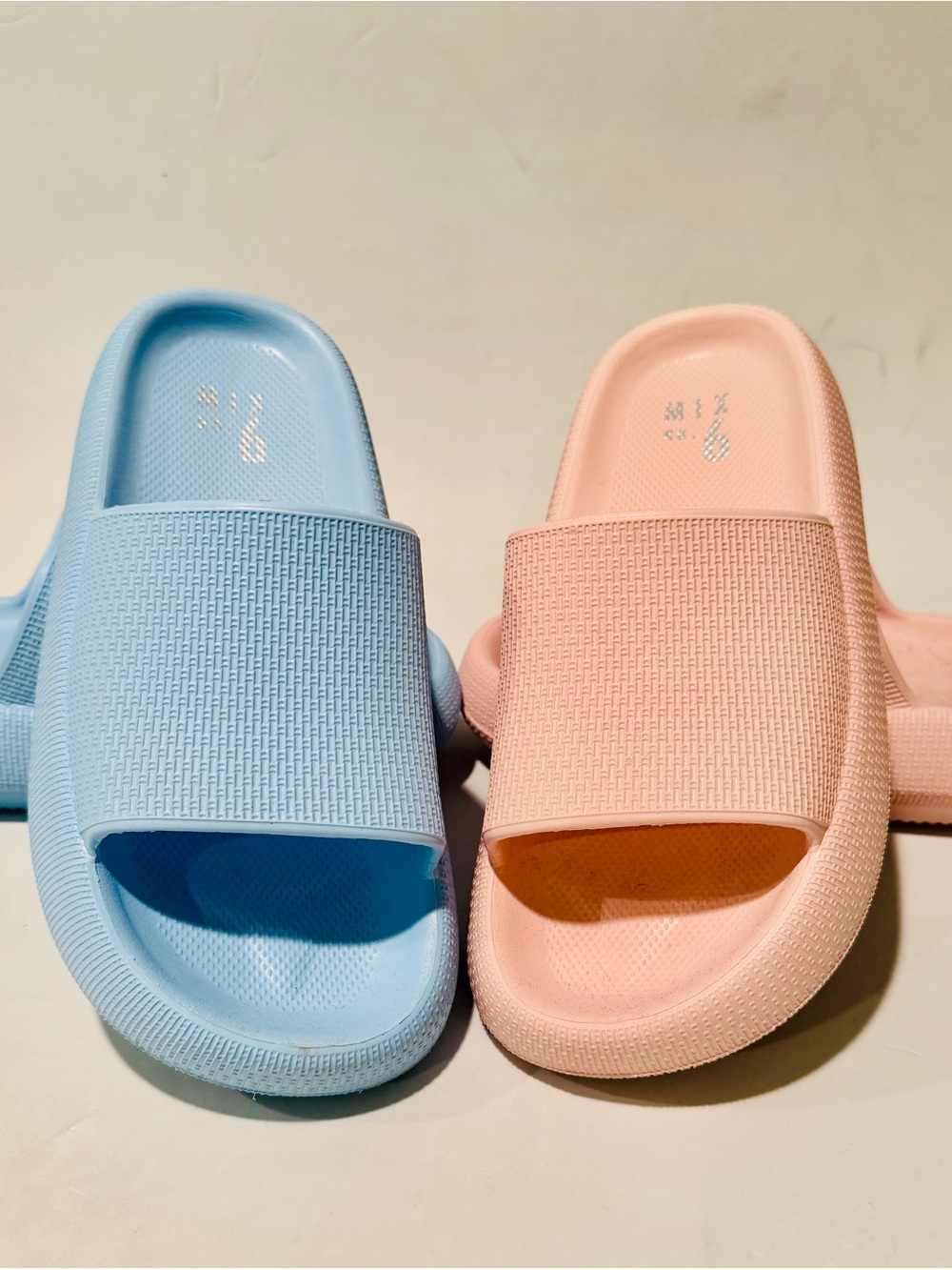 2 Pair Mix No. 6 Slides Pink & Blue 8